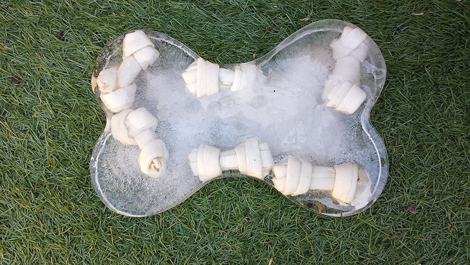 Dogs Birthday Cake Pan Novelty Silicone Bone Shape Mold for Pups Celebration Party PLUS Bonus Recipe Ebook! N4