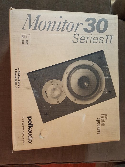 Polk Audio AM3095-A Monitor30 Series II Two-Way Bookshelf Loudspeaker (Black) Pair