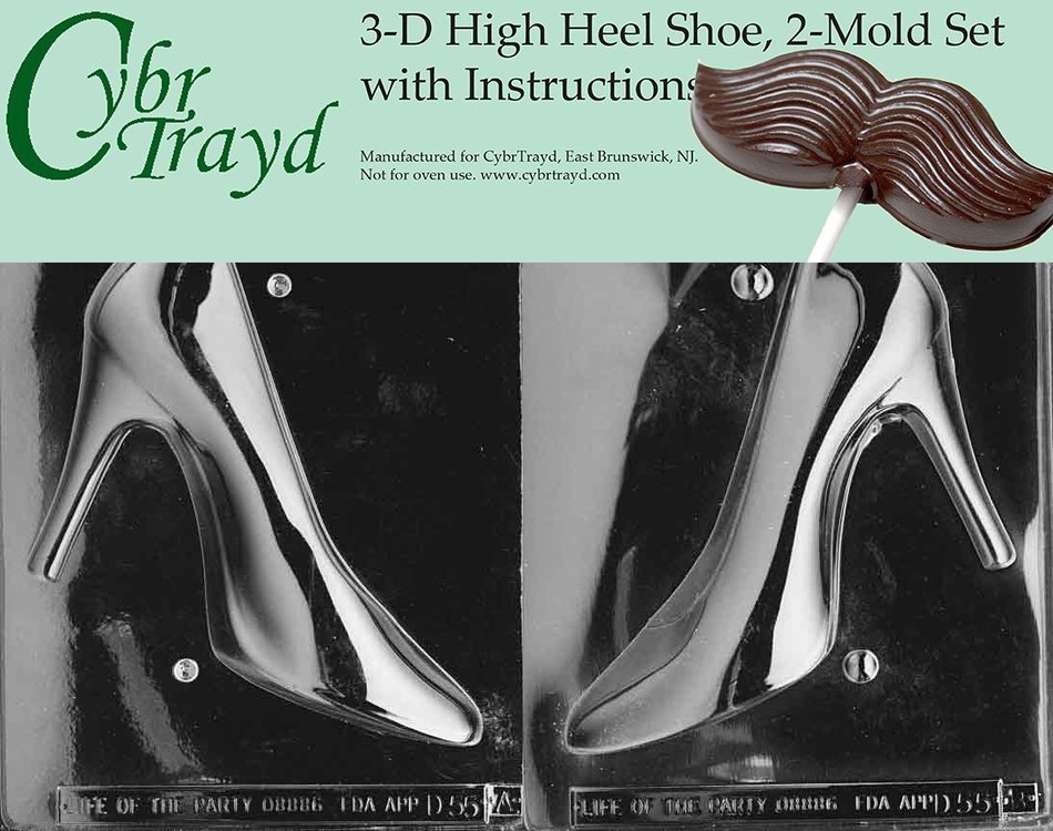 CybrTrayd 3-D High Heel Shoe Chocolate Mold Kit