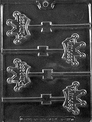 Princess Crown Lollipop Chocolate Mold Candy Soap m38