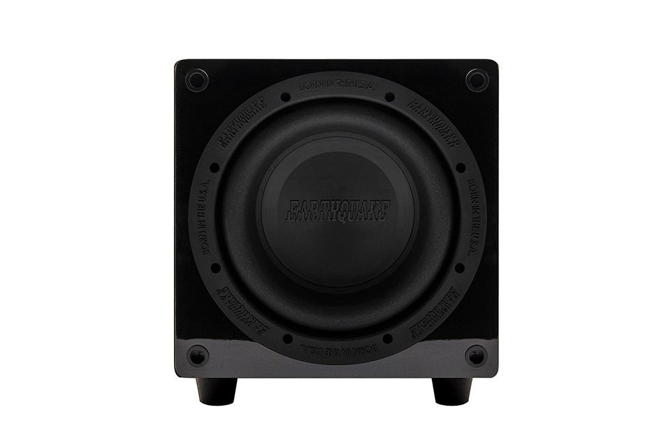 Earthquake Sound MiniMe P8 White Passive Tuned Mini Subwoofer (Piano White) N10