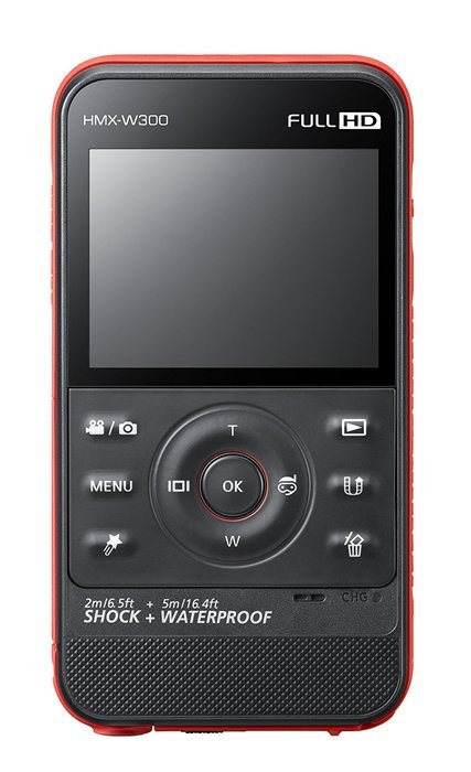 Samsung HMX-W300RN Rugged Full HD 1080p Pocket Camcorder (Red) N6