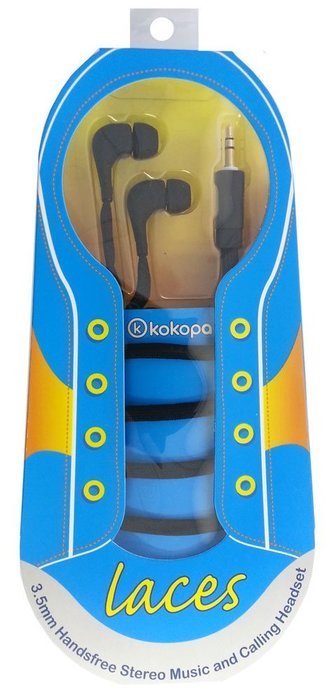 Kokopa Hands free and Music Stereo Earbuds with 3.5mm Jack and Extra Multi Sized Eargels N4