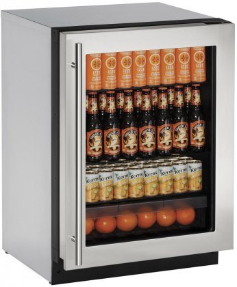 U-Line U2224RGLS00B 24" 2000 Series Built In Compact Refrigerator with 4.9 cu.ft. Capacity, in Stainless Steel