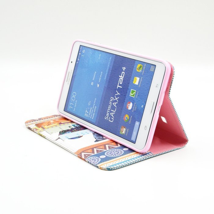 Tab 4 7.0 Case, Firefish Damage Resistance Case Premium PU Leather Wallet Card Slots Kickstand Feature Case for... N135