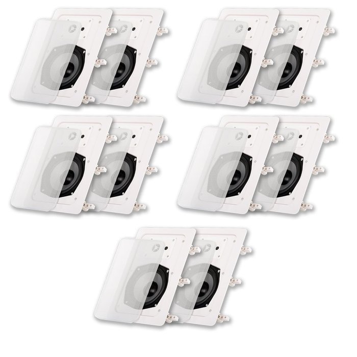 Acoustic Audio CS-IW530-5PR 250 Watt 5.25" 3-Way Home Theater In-Wall/Ceiling Speakers (5-Pair)