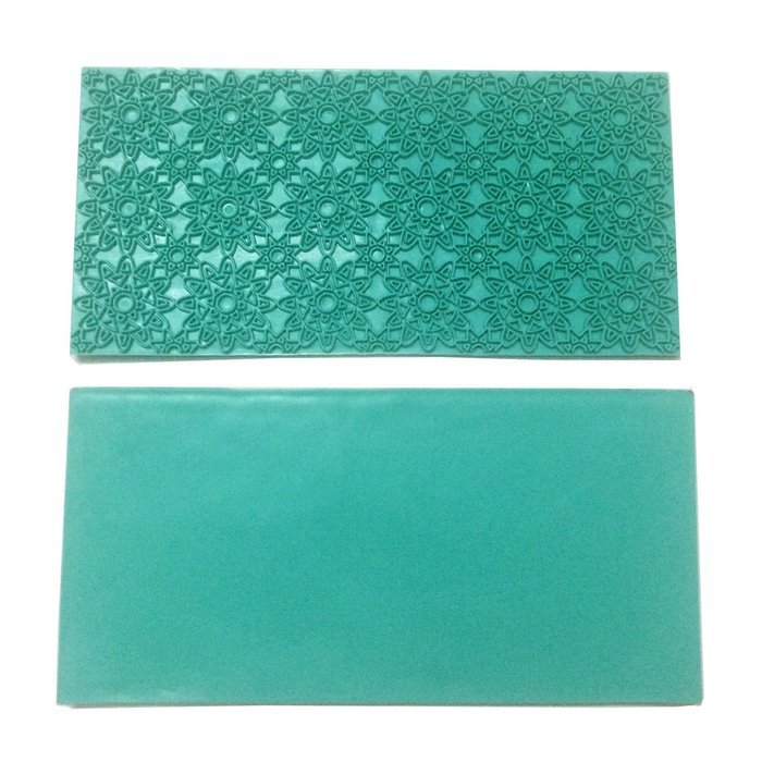 Mikiso Imprint Mat Set Gumpaste Flower deisgn Press Mold Fondant Cake Embosser for Cupcake Top Decoration Color... N8