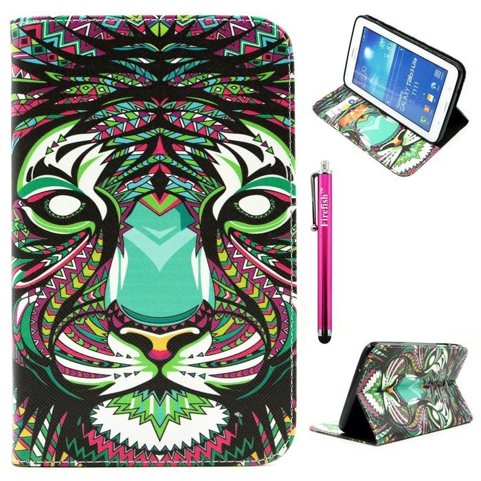 Tab 4 7.0 Case, Firefish Damage Resistance Case Premium PU Leather Wallet Card Slots Kickstand Feature Case for... N158