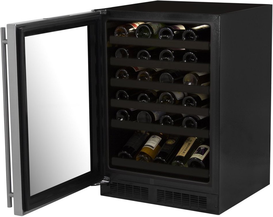 Marvel ML24WSG2LB High Efficiency Single Zone Wine Cellar, 24", Black