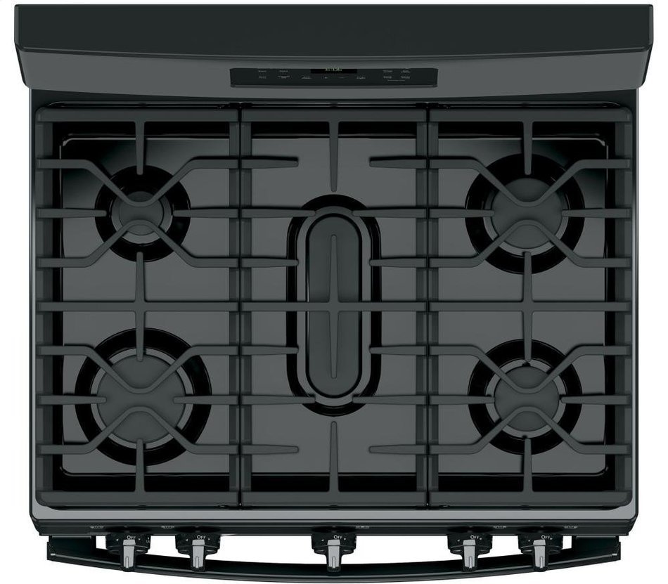 GE JGB660DEJBB 30" Black Gas Sealed Burner Range N3