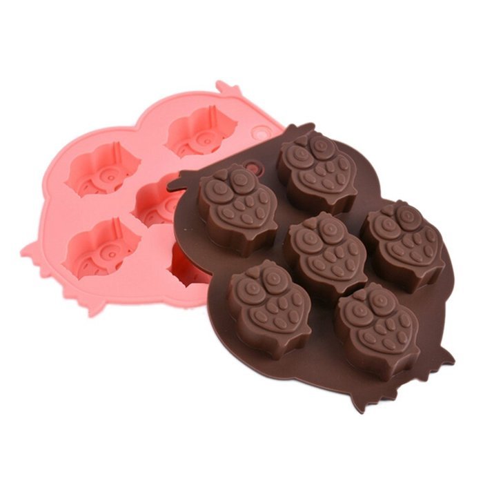 uhoMEy Owl Silicone Mold Fondant Cake Chocolate Decorating Baking Tools Mould Soap Mold N5