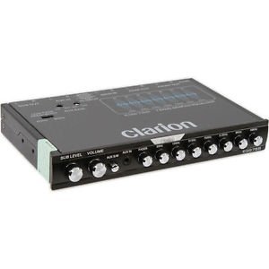 NEW! Clarion EQS755 7-Band Graphic Equalizer w/ Front 3.5mm Input Rear RCA Aux