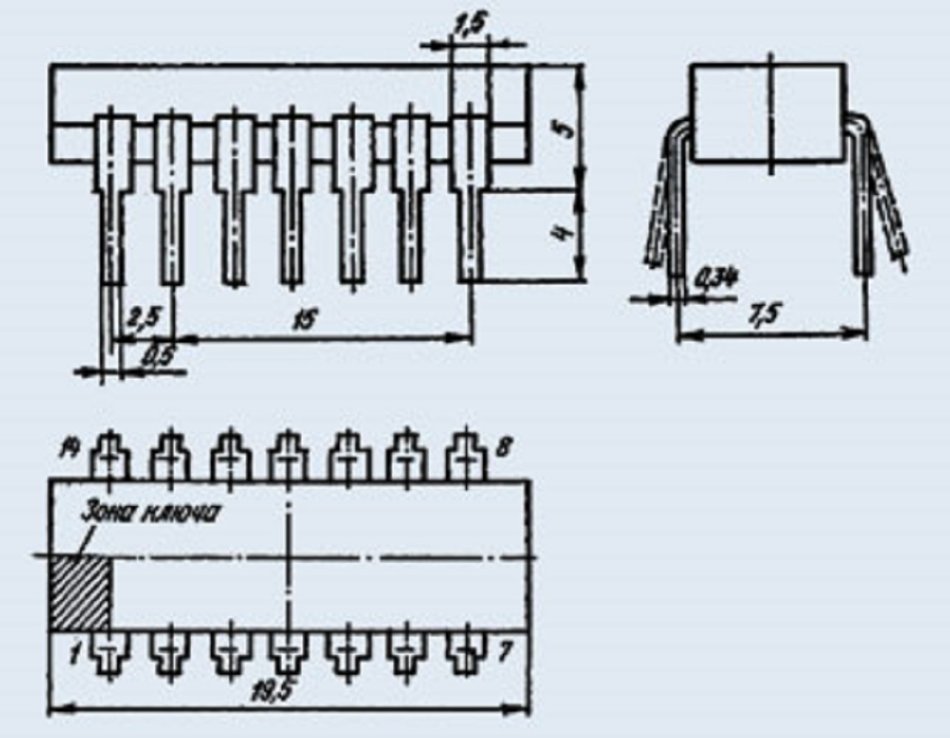 IC / Microchip K155IE2 analogue SN7490N USSR 20 pcs N3