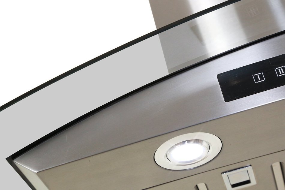 Golden Vantage Stainless Steel 30" Euro Style Wall Mount Range Hood Led Screen N5