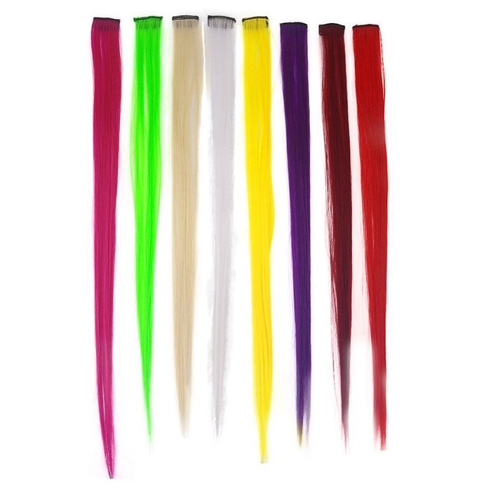 Oligex(TM) Cheap Sale! 8colors for choose COS European and American punk Harajuku color streaked wig piece wig... N4