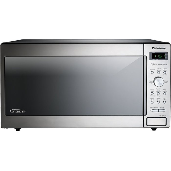Panasonic NN-SD772S Stainless 1250W 1.6 Cu. Ft. Countertop/Built-in Microwave with Inverter Technology