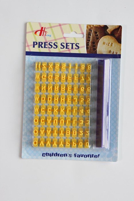 Alphabet Letter Number Biscuit Cookie Cutter Press Stamp Embosser Cake Mould N2