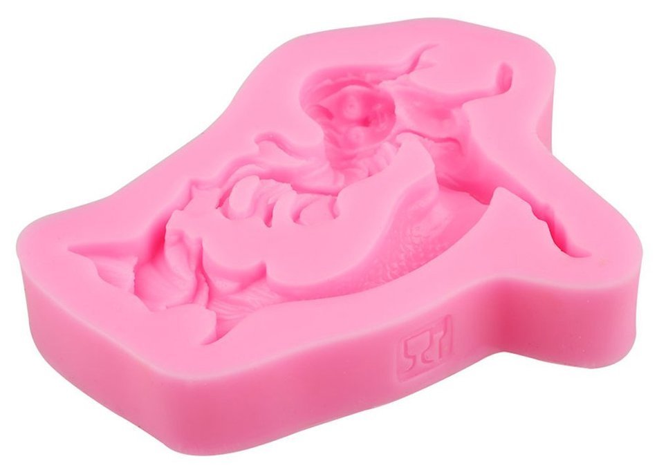 Beauty Clubs 3D Cake Decor Chocolate Baking Mold Beauty Mermaid Fairy Silicone Fondant Mould N4
