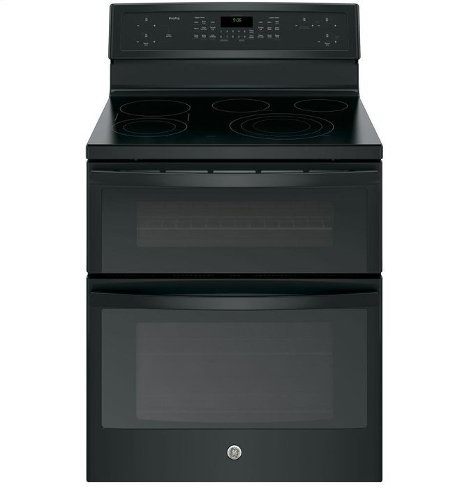 GE PB960DJBB Profile 30" Black Electric Smoothtop Double Oven Range - Convection N5