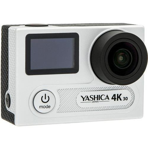 Yashica YAC-430 4K UHD Action Camera with Wi-Fi, 170 Degree Lens, Silver N3