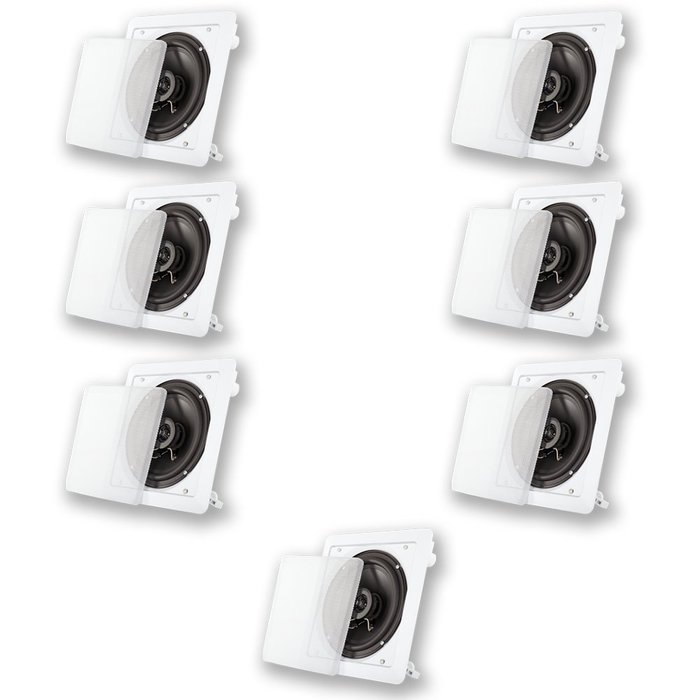Acoustic Audio LC265i In Ceiling 6.5" Home Theater 7 Speaker Set 1750W LC265i-7S