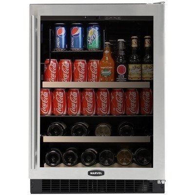14 Bottle Dual Zone Wine Refrigerator Finish: Black Cabinet With Black Overlay Door, Hinge Location: Left, Lock... N2