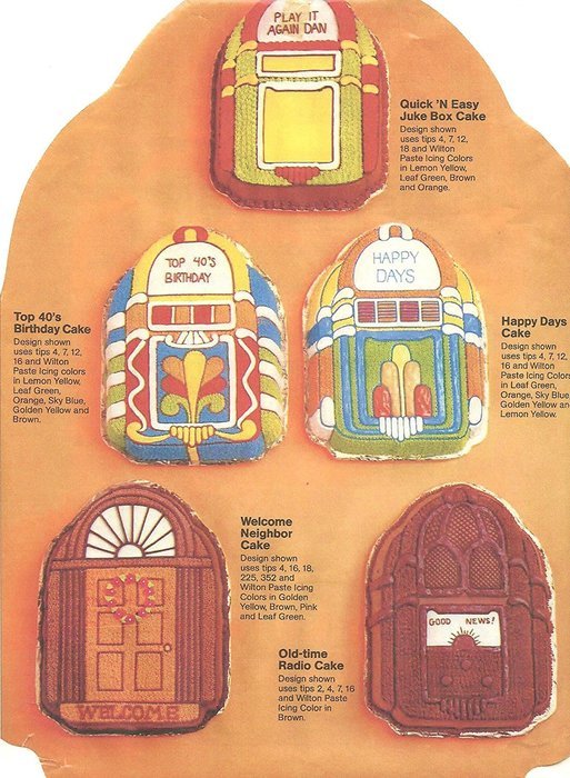 Wilton Rockin' Juke Box or Old Time Radio Cake Pan (502-1387, 1983)