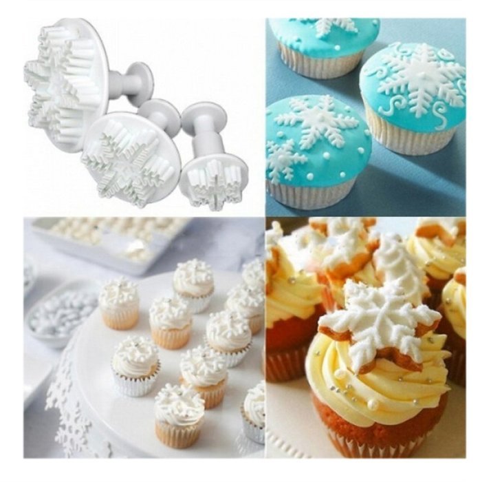 Lesirit 36 Piece Fondant Cake Cookie Plunger Cutter DIY Cake Decorating Mold Tools (A) N5