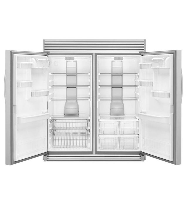 Monochromatic Stainless Steel Whirlpool 18 Cu. Ft. Sidekicks ... N3