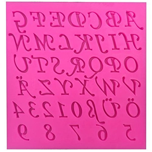 HT BAKEWARE | Cursive English Alphabet Silicone Mold
