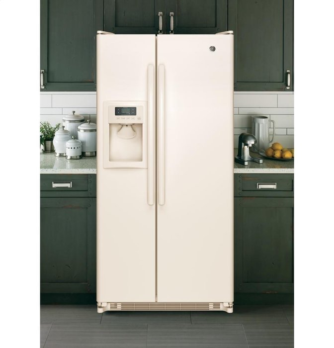 GE GSS20ETHCC 20.0 Cu. Ft. Bisque Side-By-Side Refrigerator N7