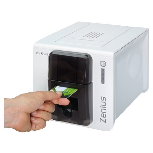 Evolis Zenius Single-Side ID Card Printer - Grey Brown - ZN1U0000TS N3