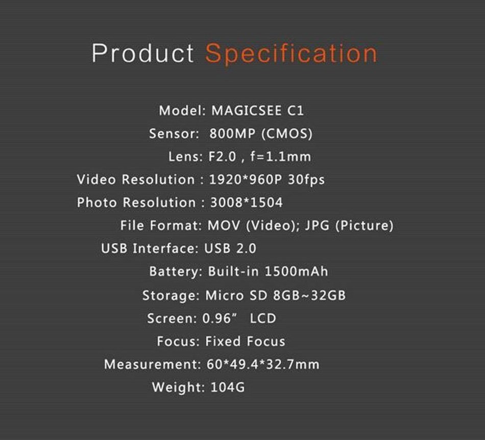 Best to Buy 360 Degree Panoramic Action camera Waterproof 30fps 230&deg; Large Lens Dual Lens Wifi 1080P FHD 1400mAh... N5