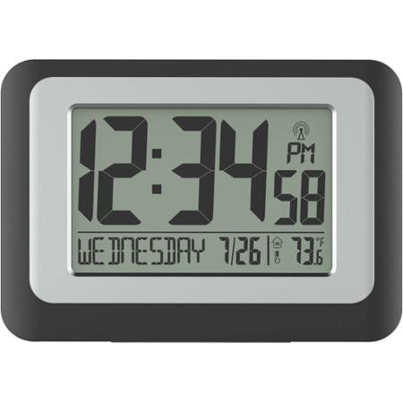 Modern-Day Portable Digital Clock Indoor Temperature, Black N2