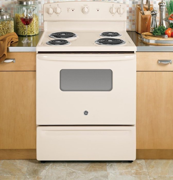 GE GIDDS-632163 30" 5 cu. ft. Free-Standing Electric Range, Bisque