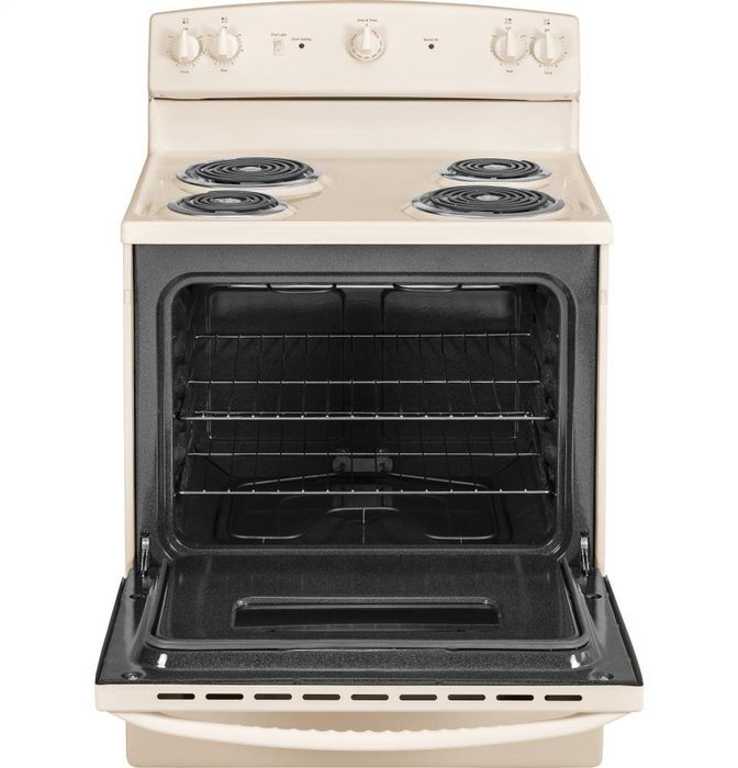 GE GIDDS-632163 30" 5 cu. ft. Free-Standing Electric Range, Bisque N2