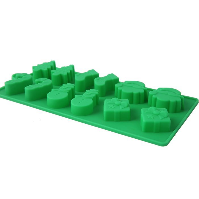 Crazy Egg Reusable Silicone Mold for Cake, Chocolate, Jelly, Candy and Ice cubes (1, Green) N7