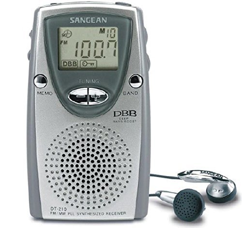 Sangean-personal & portable - dt-210 - am/fm stereo pocket radiodbb auto-seek built-in sp