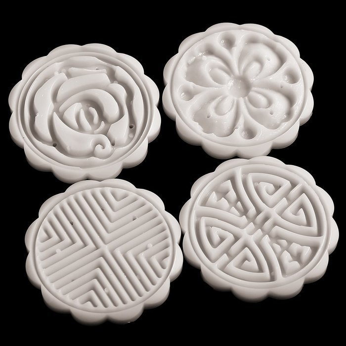Kitchen Cake Pop Makers Flowers Round Shape ABS Plastic Cake Mold Chocolate Fondant Mooncake Bakeware Baking Molds... N4
