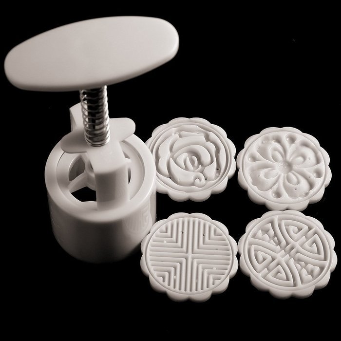 Kitchen Cake Pop Makers Flowers Round Shape ABS Plastic Cake Mold Chocolate Fondant Mooncake Bakeware Baking Molds... N5