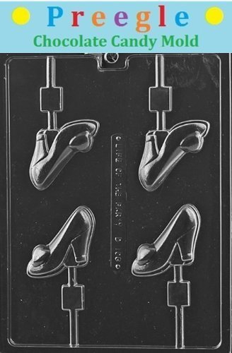 High Heel Shoe Lollipop Chocolate Candy Mold