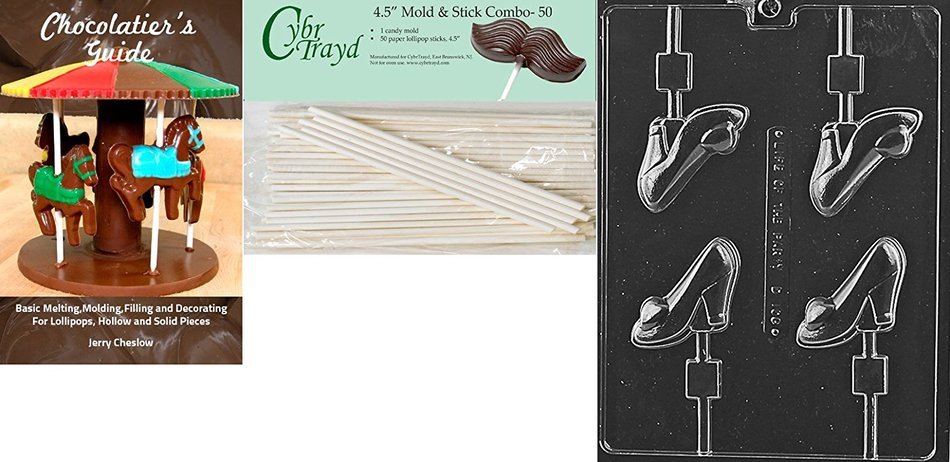Cybrtrayd D108 High Heel Shoe Lolly Chocolate Candy Mold with Exclusive Cybrtrayd Copyrighted Chocolate Molding... N4