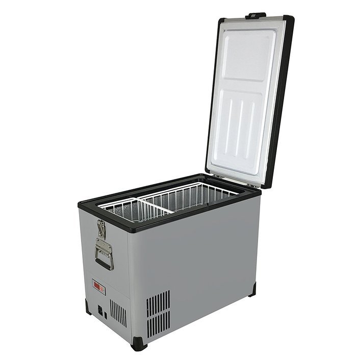 Whynter FM-452SG Elite 45 quart Slim Fit Portable Freezer/Refrigerator with 12V Option, Gray N5