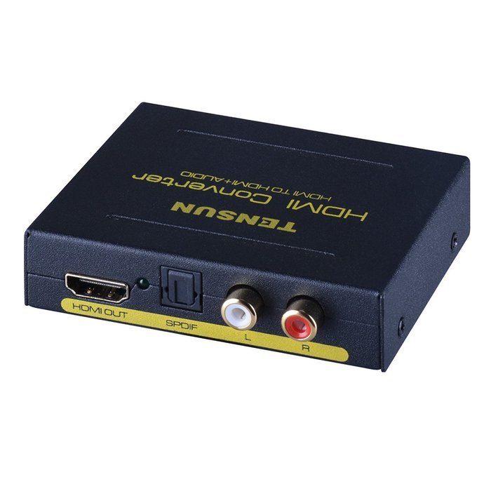 Tensun HDMI to HDMI ARC Adapter with Optical TOSLINK SPDIF Audio Output, HDMI Audio Extractor Converter Support... N14