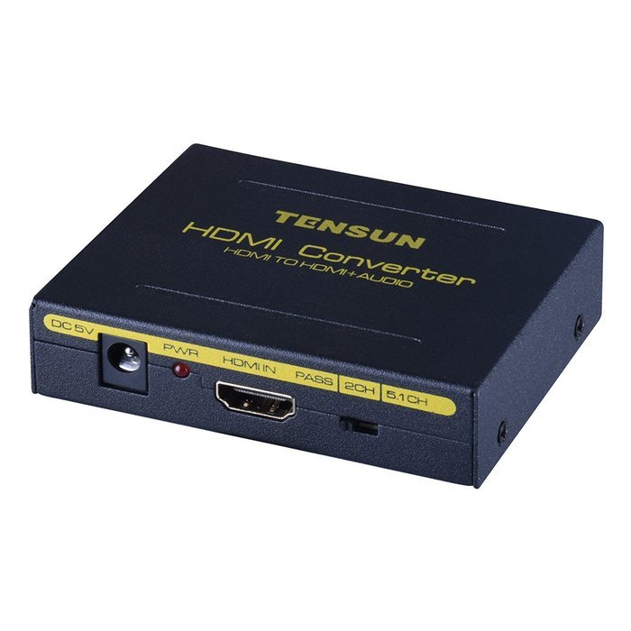 Tensun HDMI to HDMI ARC Adapter with Optical TOSLINK SPDIF Audio Output, HDMI Audio Extractor Converter Support... N15