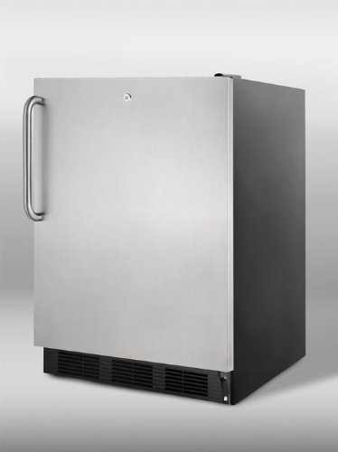 Summit AL752LBLSSTB 24" 5.5 Cu. Ft. ADA Compliant All- Refrigerator with Hidden Evaporator Adjustable Thermostat... N3