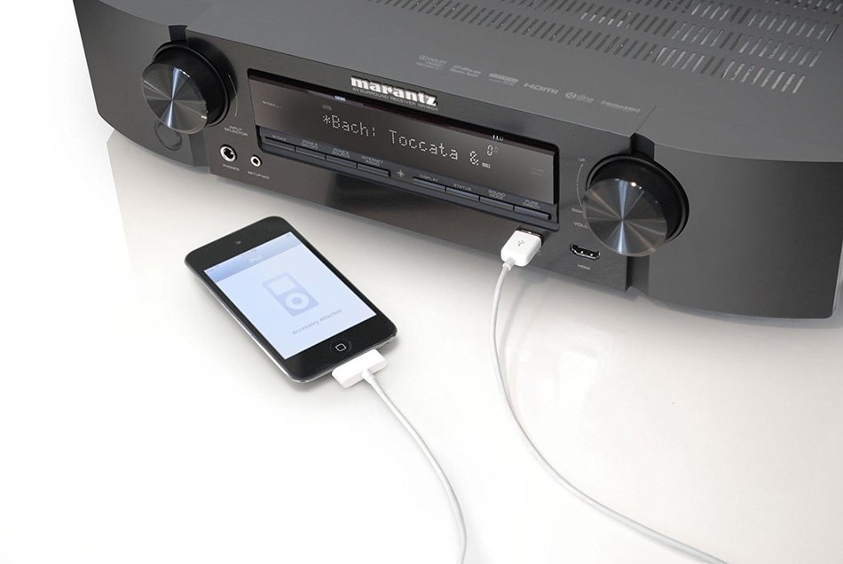 Marantz NR1604 Slim Line 7.1 Network AV Receiver with Apple AirPlay (Discontinued by Manufacturer) N8