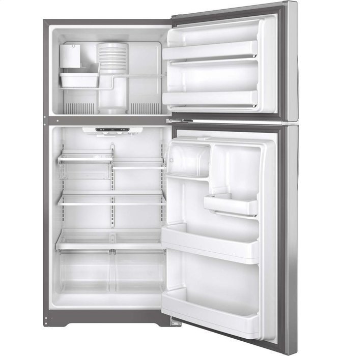 GE GIE18ISHSS 18.2 Cu. Ft. Stainless Steel Top Freezer Refrigerator - Energy Star N2