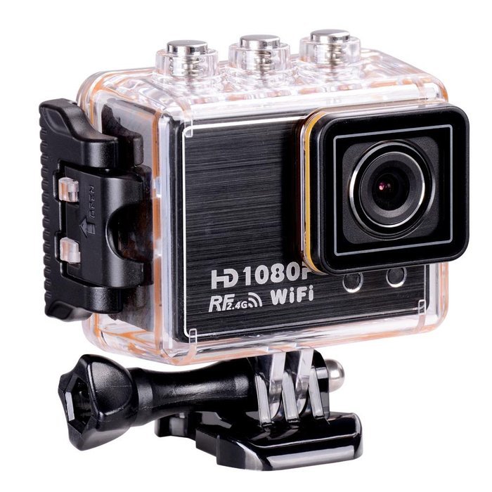 Wifi Full HD 1080P Waterproof Black Sport Camera Car Camcorder Remote Control Black N4
