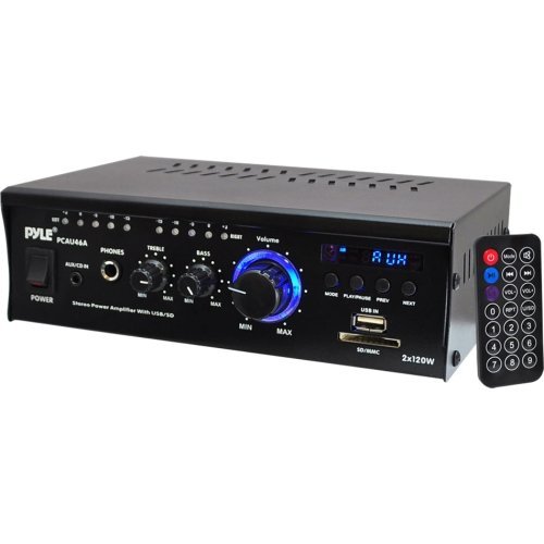 Pylehome Pcau46a Amplifier . 240 W Rms . 2 Channel . Usb . Ipod Supported "Product Type: Consumer Electronics/...